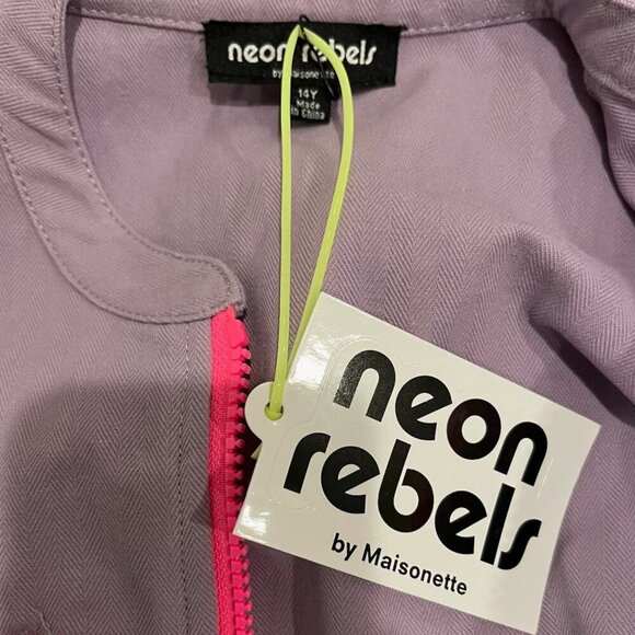 Neon Rebels by Maisonette Lizzie Jumpsuit, Lavender - Picture 5 of 5